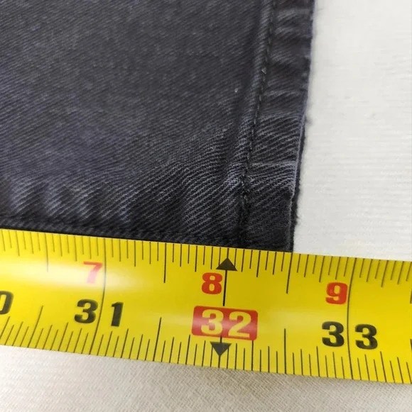 7 For All Mankind Black Tall Boot Distressed Style Denim Jeans - Picture 6 of 11